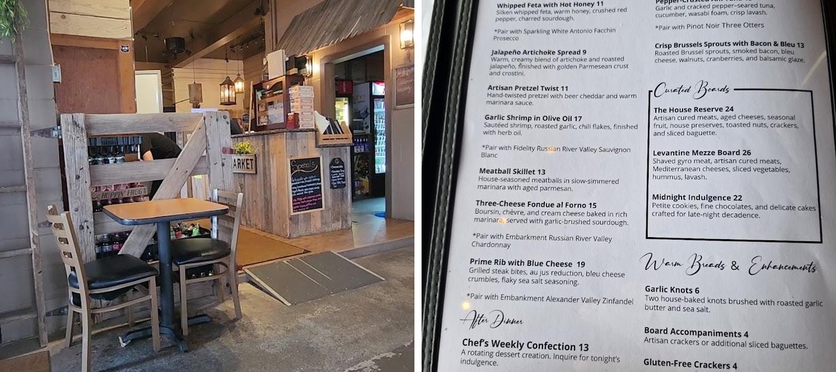 The Tangled Tumbleweed Menu