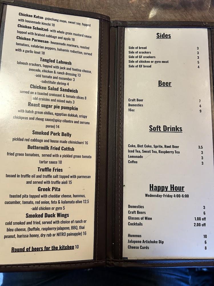 The Tangled Tumbleweed Menu image 3
